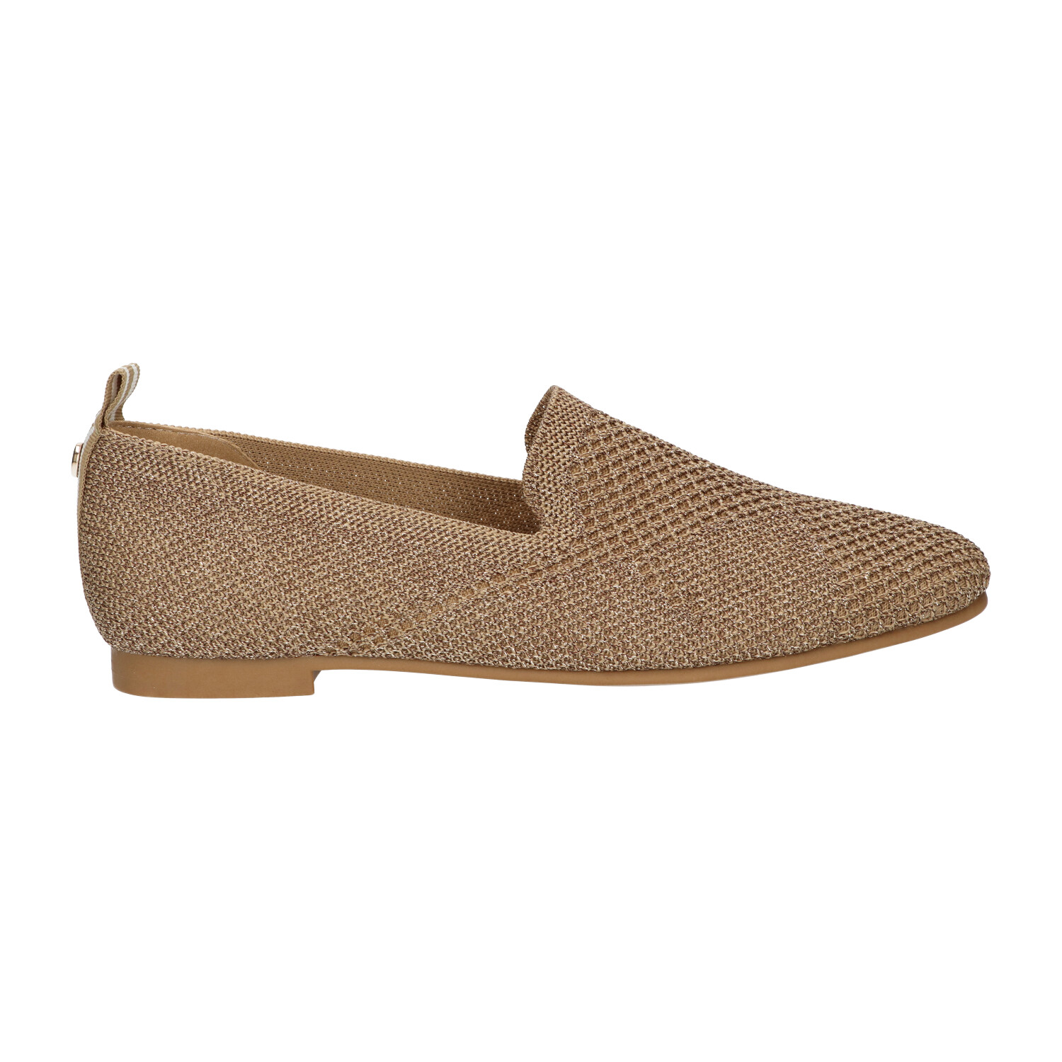 Knitted loafer goud