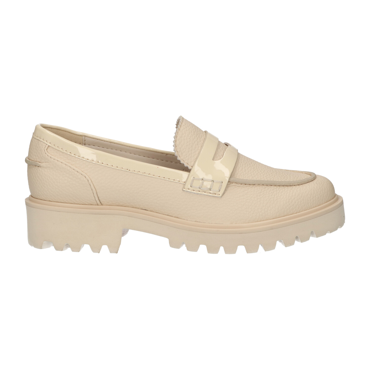 Chunky loafer beige