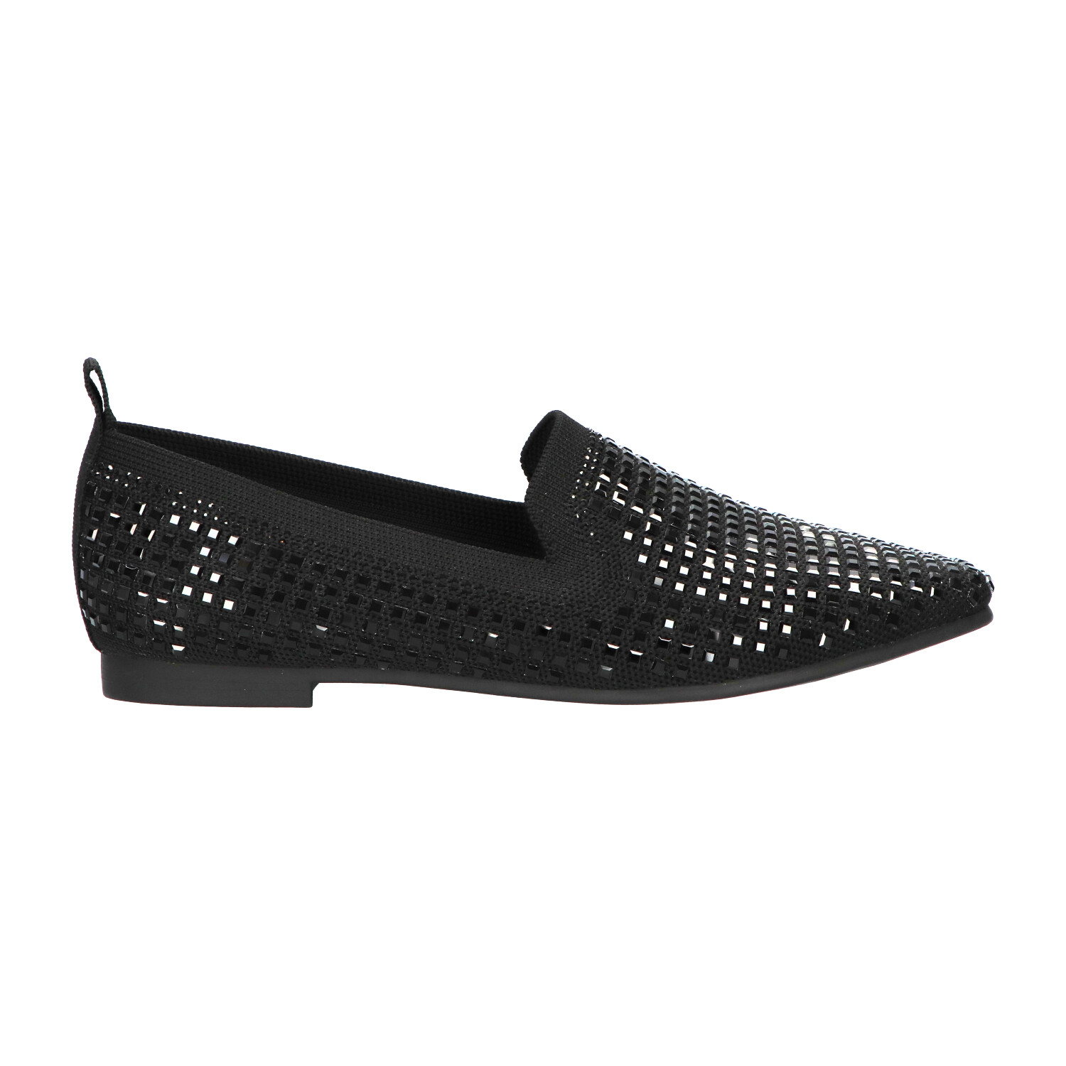 -18% : Knitted loafers zwart met steentjes | Dames | Maat 38 | La Strada