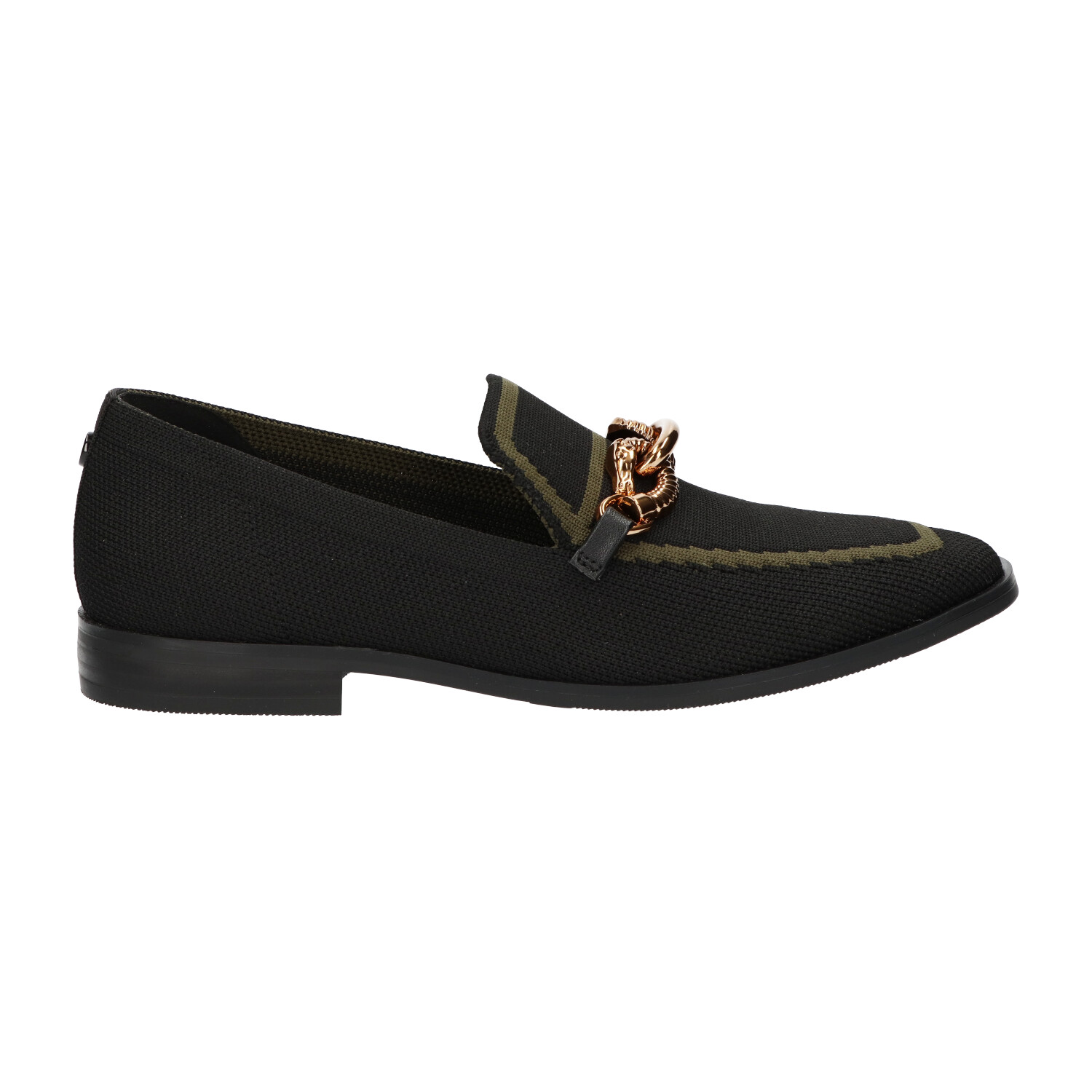 -27% : Knitted loafers zwart/kaki | Dames | Maat 37 | La Strada