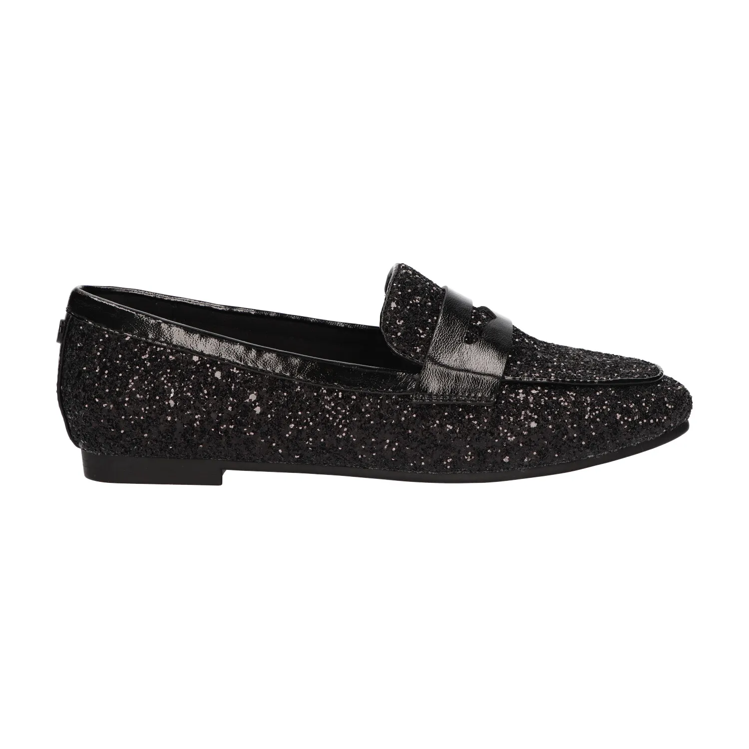 Loafer zwart met glitters