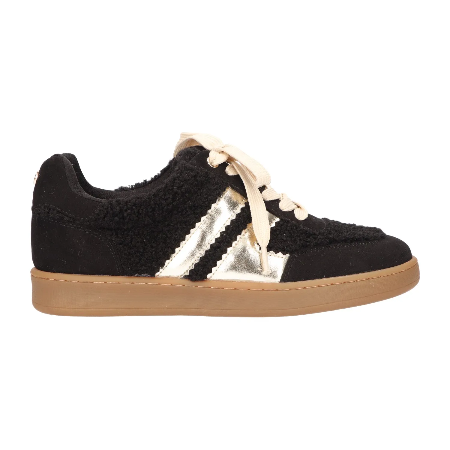 Sneaker zwart teddy