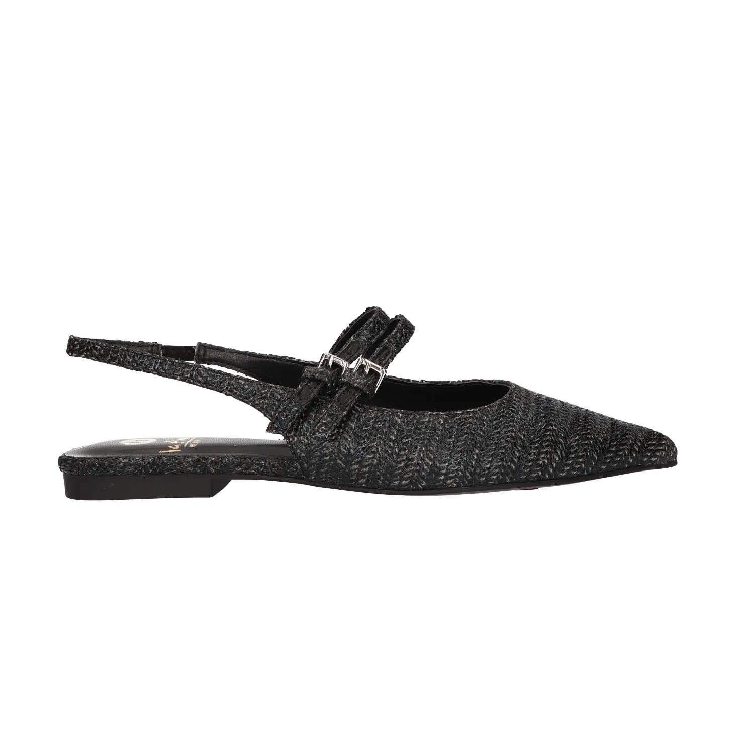Slingback zwart