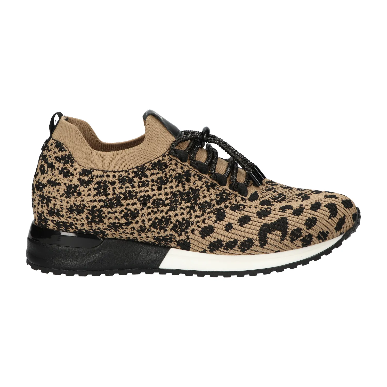 Instapsneaker met luipaardprint