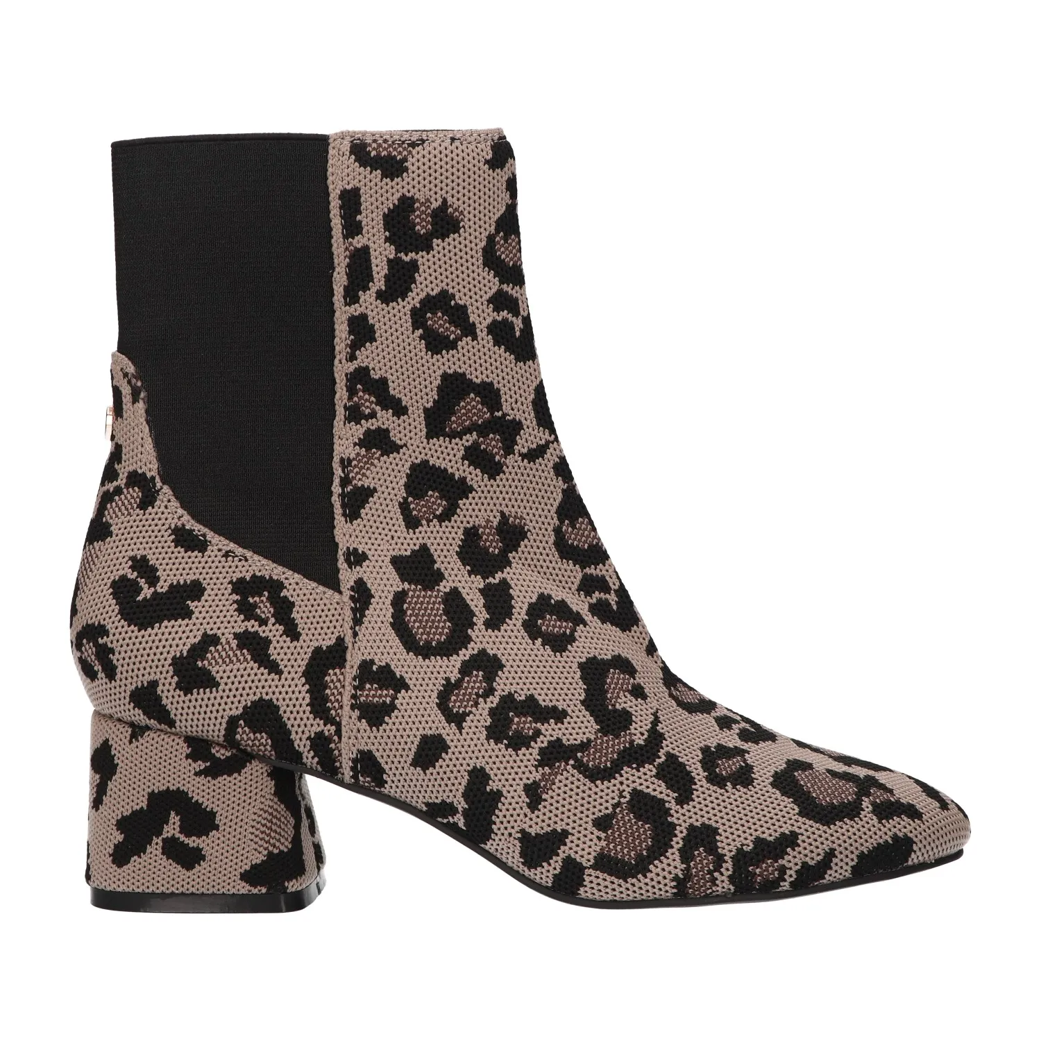 Enkellaars taupe knitted